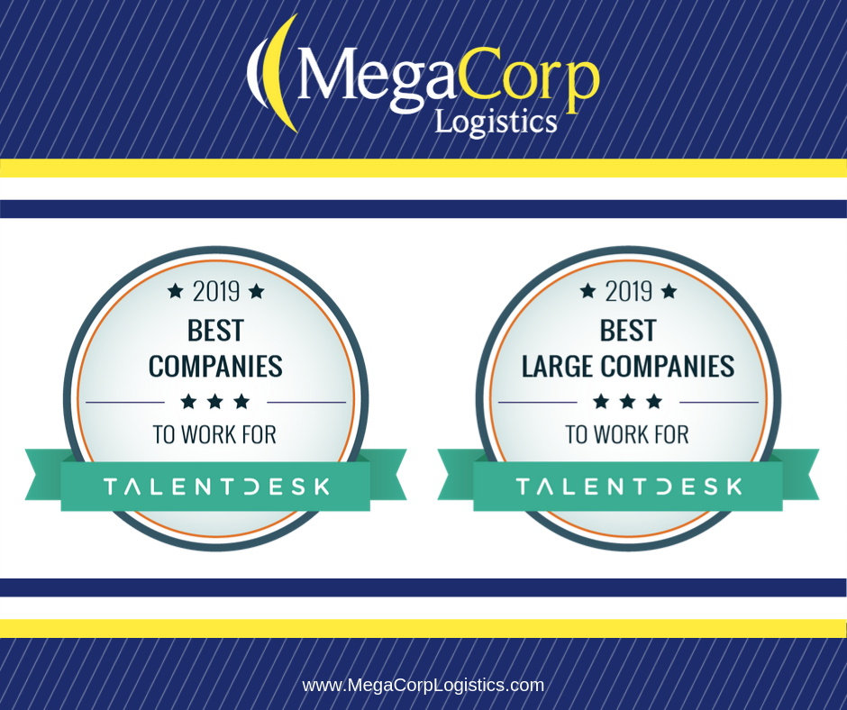 MegaCorp Logistics Ranked #1 Best Company For 2019